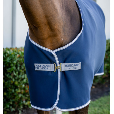 Camisa secante Horseware Amigo Jersey 0g Marinho / cinza titânio / prata Camisa secante Horseware Amigo Jersey 0g Marinho / cinza titânio / prata