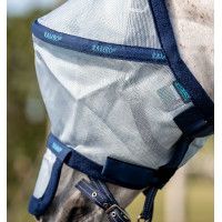 Máscara anti-moscas Horseware Rambo Plus Prata / azul Máscara anti-moscas Horseware Rambo Plus Prata / azul