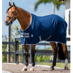 Camisa de box Horseware Amigo Delphinium 0g Marinho / cinza titânio / prata Azul-marinho