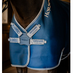 Camisa secante Horseware Rambo Airmax Cooler Disc Marinho / tempestade / cinza prateado Azul-marinho
