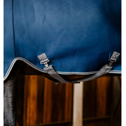 Camisa secante Horseware Rambo Airmax Cooler Disc Marinho / tempestade / cinza prateado Azul-marinho