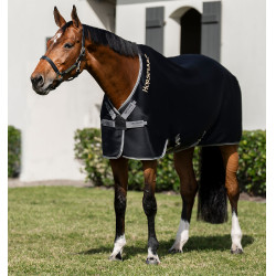 Camisa secante Horseware Rambo Airmax Cooler Disc Preto / tempestade / cinza prateado Camisa secante Horseware Rambo Airmax Cooler Disc Preto / tempestade / cinza prateado