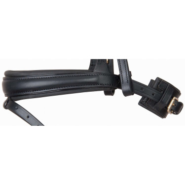 Bridon têtière anatomique Hopper T de T strass Noir / doré Bridon têtière anatomique Hopper T de T strass Noir / doré