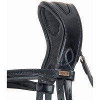 Bridon têtière anatomique Matisse T de T Noir / blanc