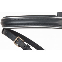 Bridão cabeçada anatômica Velazquez T de T Preto / branco