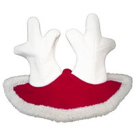 Touca de Natal com orelhas...