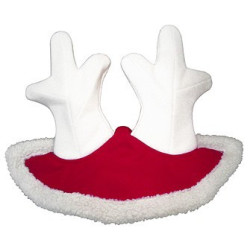 Touca de Natal com orelhas em forma de chifre de rena Touca de Natal com orelhas em forma de chifre de rena
