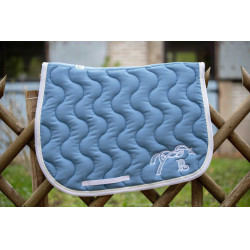 Almofada de sela Pénélope Classique Lagoa / branco Azul