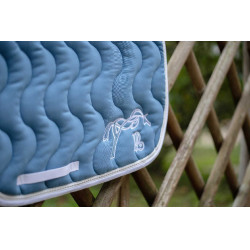 Almofada de sela Pénélope Classique Lagoa / branco Azul