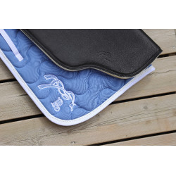 Almofada de sela Pénélope Classique Lagoa / branco Azul