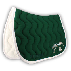 Almofada de sela Pénélope Classique Verde floresta / branco