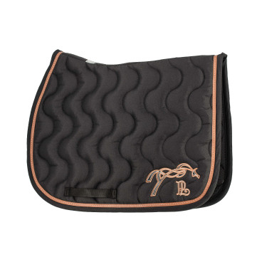 Almofada de sela Pénélope Classique Preto / preto / caramelo