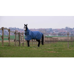 Cobre-pescoço Equithème Tyrex 600D reciclado Azul-marinho Cobre-pescoço Equithème Tyrex 600D reciclado Azul-marinho