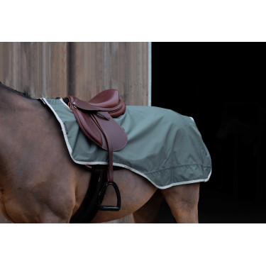 Cobre-rins Equithème Tyrex 600D reciclado forrado com polar Verde Cobre-rins Equithème Tyrex 600D reciclado forrado com polar Verde
