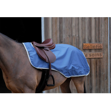 Cobre-rins Equithème Tyrex 600D reciclado forrado com polar Azul-marinho Cobre-rins Equithème Tyrex 600D reciclado forrado com polar Azul-marinho