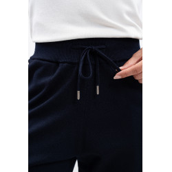 Calça de moletom de malha Harcour Andrea Marinho Azul-marinho Calça de moletom de malha Harcour Andrea Marinho Azul-marinho