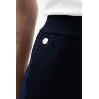 Calça de moletom de malha Harcour Andrea Marinho Azul-marinho