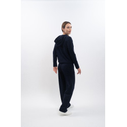 Calça de moletom de malha Harcour Andrea Marinho Azul-marinho Calça de moletom de malha Harcour Andrea Marinho Azul-marinho