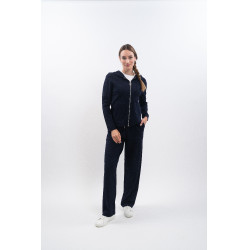 Calça de moletom de malha Harcour Andrea Marinho Azul-marinho Calça de moletom de malha Harcour Andrea Marinho Azul-marinho