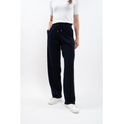 Calça de moletom de malha Harcour Andrea Marinho Azul-marinho Calça de moletom de malha Harcour Andrea Marinho Azul-marinho