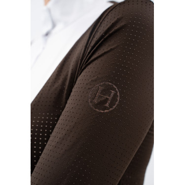 Polo de competição Harcour Stella feminino Cacau Castanho