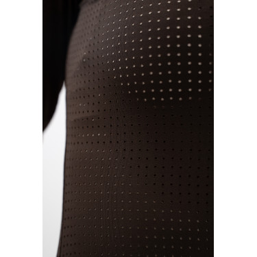 Polo de competição Harcour Stella feminino Cacau Castanho