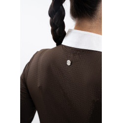 Polo de competição Harcour Stella feminino Cacau Castanho