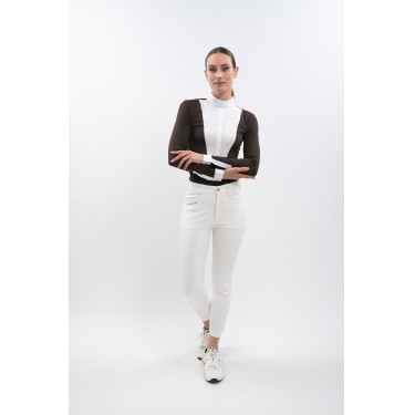 Polo de competição Harcour Stella feminino Cacau Castanho