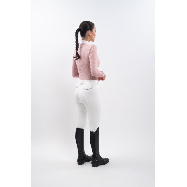 Polo de competição Harcour Stella feminino Peônia Rosa
