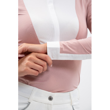 Polo de competição Harcour Stella feminino Peônia Rosa