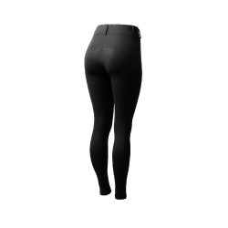 Legging de inverno feminino com grip integral Horze Dea Preto