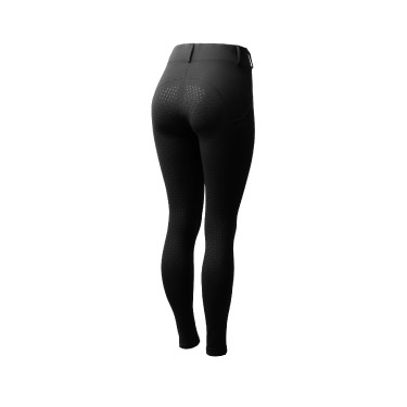 Legging de inverno feminino com grip integral Horze Dea Preto