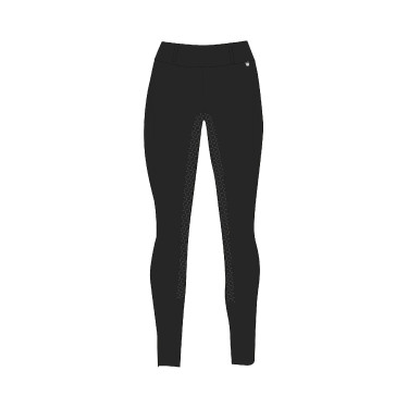 Legging de inverno feminino com grip integral Horze Dea Preto Legging de inverno feminino com grip integral Horze Dea Preto