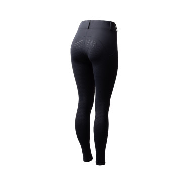 Legging de inverno feminino com grip integral Horze Dea Marinho escuro Azul