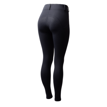 Legging de inverno feminino com grip integral Horze Dea Marinho escuro Azul