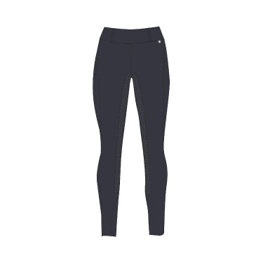 Legging de inverno feminino com grip integral Horze Dea Marinho escuro Azul
