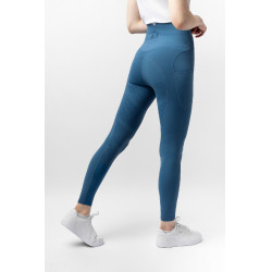 Legging térmico B Vertigo sem costura com grip integral Leonora Titã marinho Azul-marinho