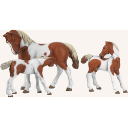 Estatueta Égua Pinto Papo