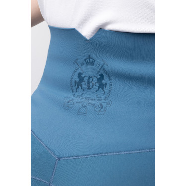 Legging térmico B Vertigo sem costura com grip integral Leonora Titã marinho Azul-marinho