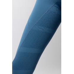Legging térmico B Vertigo sem costura com grip integral Leonora Titã marinho Azul-marinho