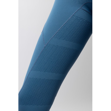 Legging térmico B Vertigo sem costura com grip integral Leonora Titã marinho Azul-marinho