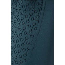 Calça de equitação térmica full grip Horze Rhea infantil bolsos traseiros