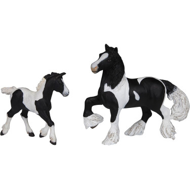 Figura de Poldro Cob Irlandês preto Papo Figura de Poldro Cob Irlandês preto Papo