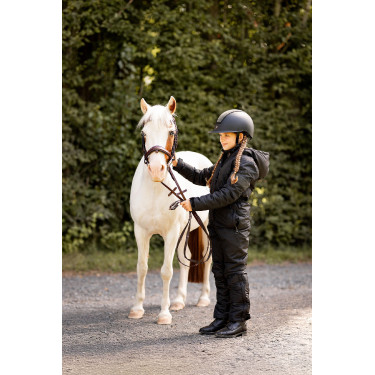 Macacão Infantil Acolchoado Horze Annica Preto