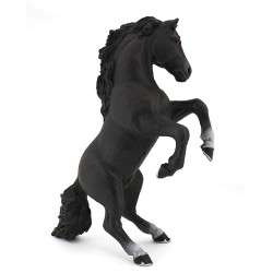 Estatueta Cavalo empinado preto Papo