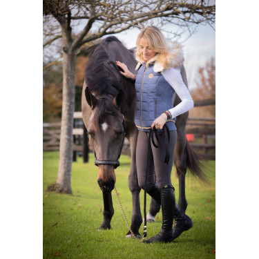 Casaco acolchoado New Roge Pénélope Azul / cinza