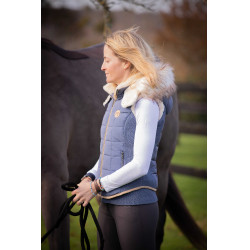 Casaco acolchoado New Roge Pénélope Azul / cinza