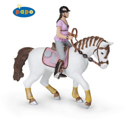 Estatueta Cavalo trançado Papo Estatueta Cavalo trançado Papo