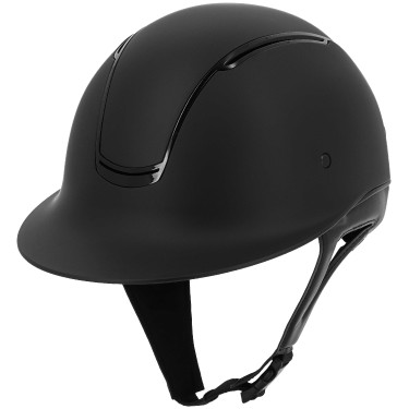 Capacete Equithème Soazy preto mate brilhante Capacete Equithème Soazy preto mate brilhante