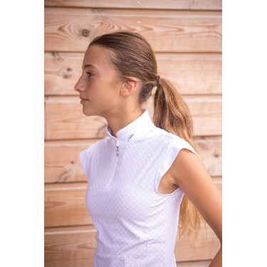 Polo de competição Pénélope Seville Branco Polo de competição Pénélope Seville Branco